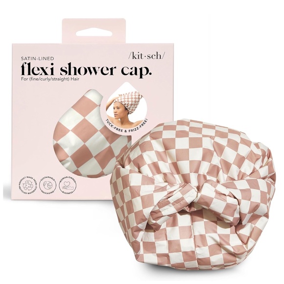 Kitsch Shower cap Waterproof - Flexi Satin Lined - Picture 1 of 4